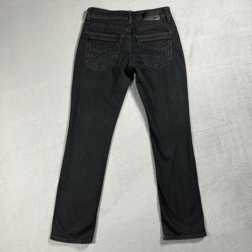 BKE Jeans Mens 29x32 Black Jake Straight Mid Rise Dark Wash Stretch Denim